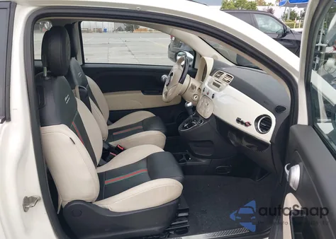 2012 Fiat 500C Lounge from USA, damaged, VIN 3C3CFFER3CT237311